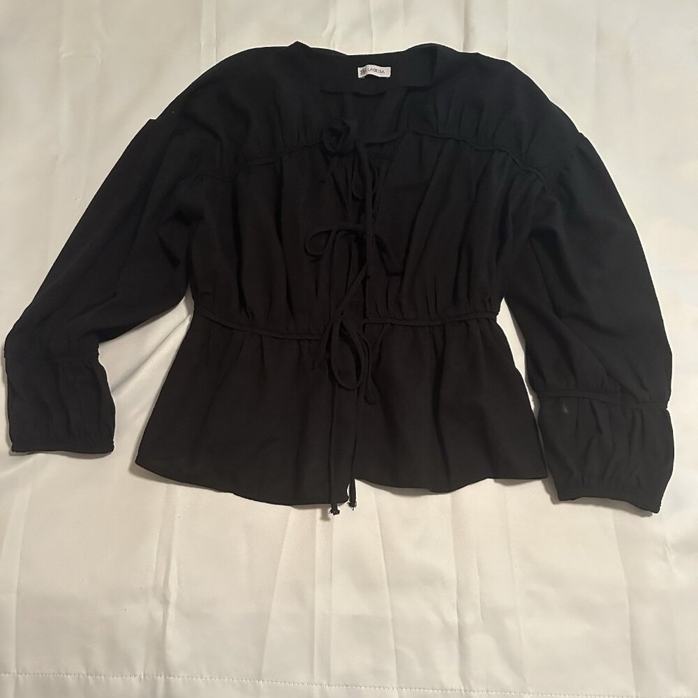 Labera Long Sleeve Tie Shirt